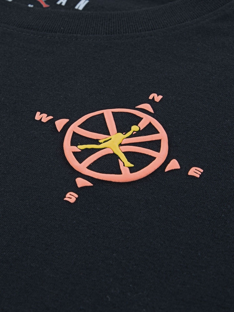 Jordan Black Compass Jumpman T-Shirt - Image 4 of 4
