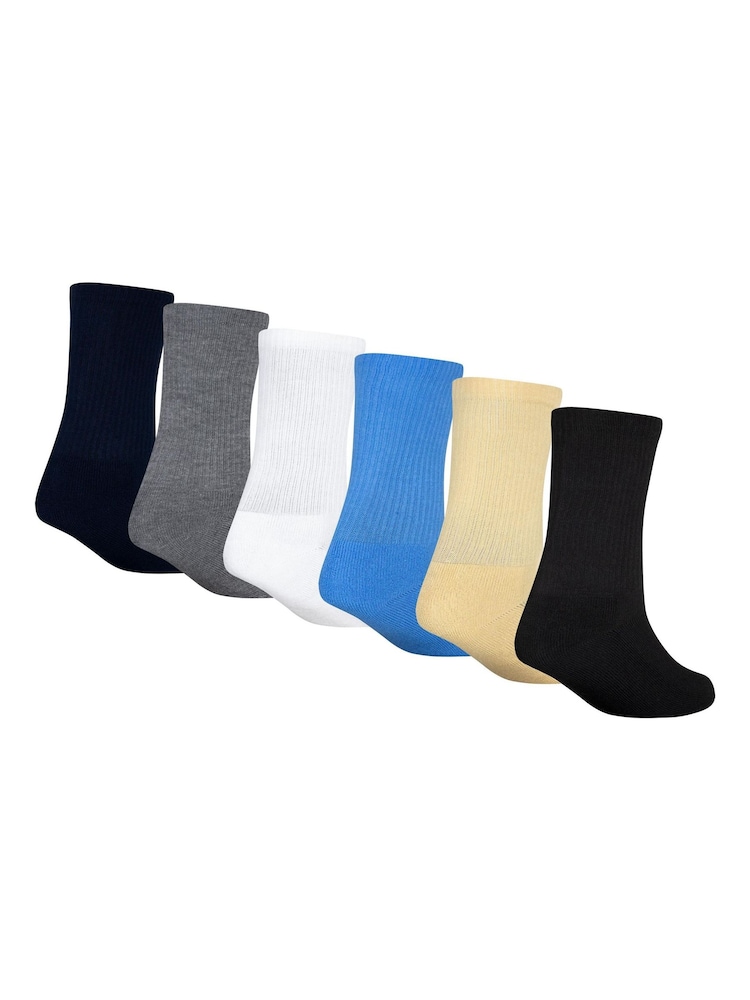 Jordan Blue Everyday Essentials Crew Socks 6 Pack - Image 2 of 2