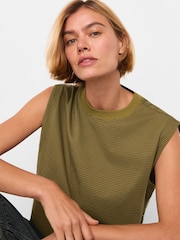 Whistles Edie Stripe Sleeveless Vest - Imagem 4 de 5