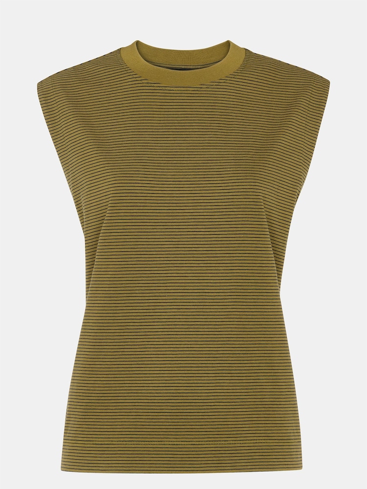 Whistles Edie Stripe Sleeveless Vest - Imagem 5 de 5