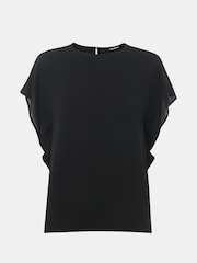 Blusa de crepe de manga curta Whistles - Imagem 5 de 5