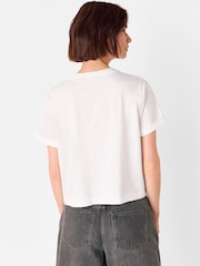 Camiseta de gola redonda com botões Whistles - Imagem 3 de 5