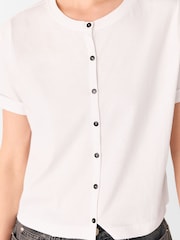 Camiseta de gola redonda com botões Whistles - Imagem 4 de 5