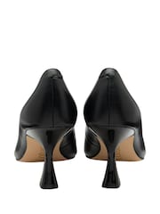 Lotus Black Leather Court Shoes - Image 3 of 4