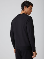 BOSS Black Authentic Logo Regular-Fit Sweat Top - Image 3 of 5