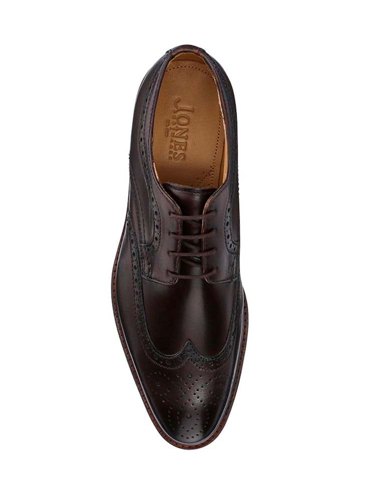 rjava - Jones Bootmaker Longwood Suede Derby gležnjar z luknjičastim vzorcem in vezalkami - Slika 5 iz 5 rjava - Jones Bootmaker Longwood Suede Derby gležnjar z luknjičastim vzorcem in vezalkami - Slika 5 iz 5