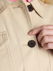 Joules Twyford Stone Lightweight Utility Jacket with Adjustable Waist - Image 6 of 11