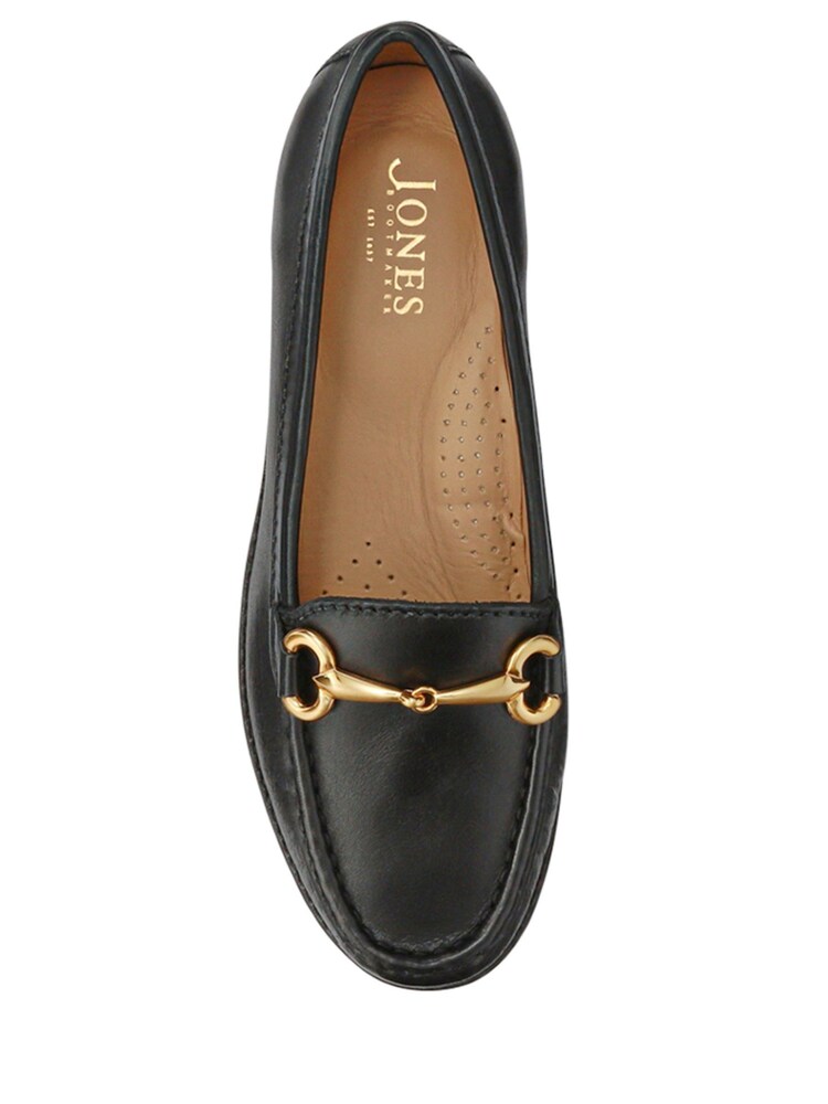 Jones Bootmaker Black Lorella Leather Heeled Loafers - Image 5 of 5 Jones Bootmaker Black Lorella Leather Heeled Loafers - Image 5 of 5
