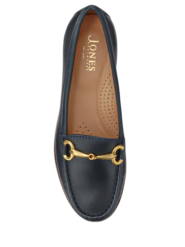 Jones Bootmaker Blue Lorella Wide-Fit Slip-On Shoes - Image 5 of 5 Jones Bootmaker Blue Lorella Wide-Fit Slip-On Shoes - Image 5 of 5