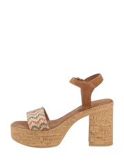 Hush Puppies Pandora Platform Brown Sandals - Imagen 2 de 4