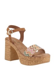 Hush Puppies Pandora Platform Brown Sandals - Imagen 3 de 4