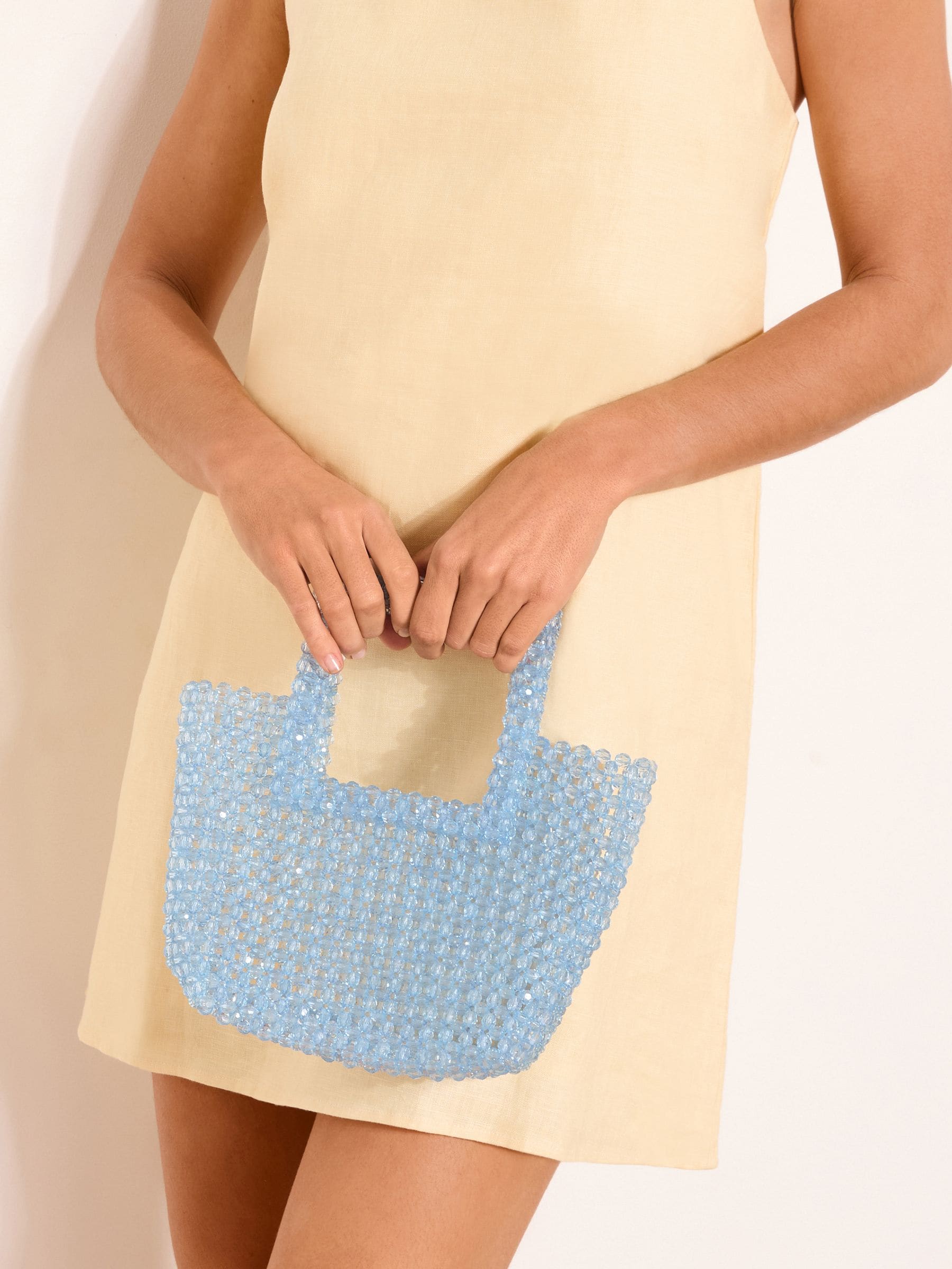 Buy Lipsy Blue Beaded Top Handle Bag from Next USA