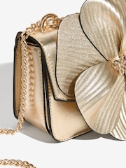Friends Like These Gold 3D Floral Chain Shoulder Bag - Image 3 of 5