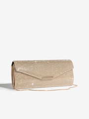 Lipsy Gold Heatseal Clutch Bag - Image 4 of 7