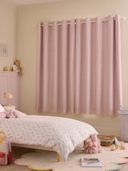 Jojo Maman Bébé Pink Gingham Blackout Lined Curtains - Image 2 of 5