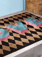Eleanor Bowmer Love Harlequin Slogan Doormat - Image 3 of 4