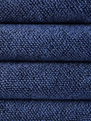 The Set Navy Blue Set of 4 Popcorn Texture Towels - Image 3 of 4
