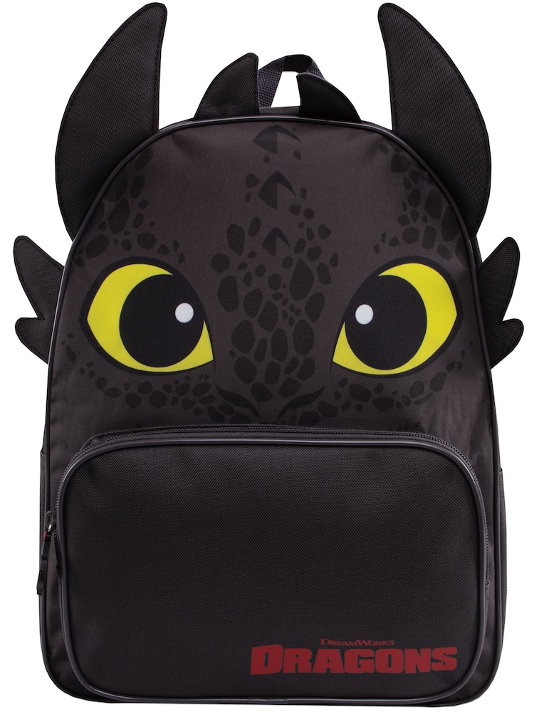 Character Black How To Train Your Dragon Toothless Backpack 3D Ears - Image 1 of 11