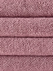 The Set 4 Pack Pink Popcorn Textured 100% Cotton Hand Towels - Image 6 of 6