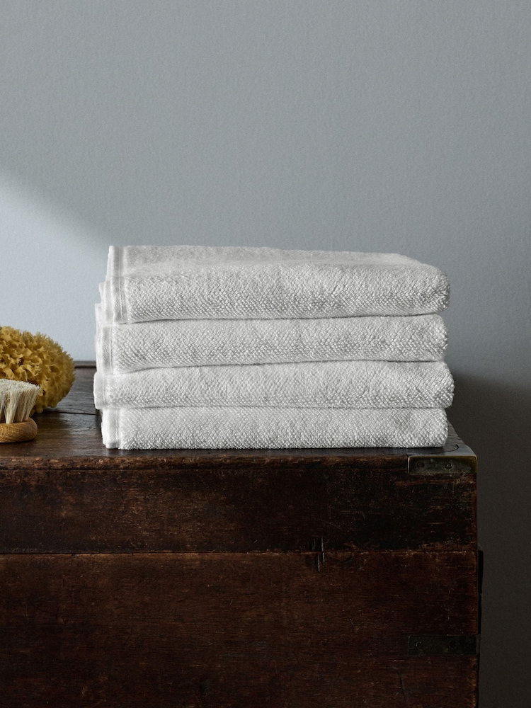 The Set White Set of 4 Popcorn Texture Towels - Image 1 of 5