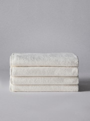 The Set White Set of 4 Popcorn Texture Towels - Image 3 of 5