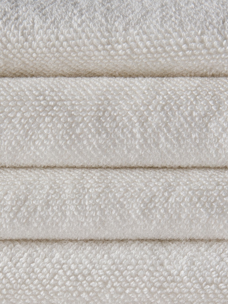The Set White Set of 4 Popcorn Texture Towels - Image 5 of 5