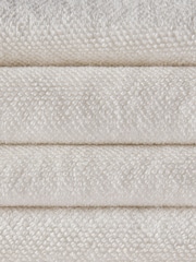 The Set 4 Pack White Popcorn Textured 100% Cotton Hand Towels - Image 6 of 6
