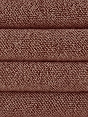 The Set Rust Set of 4 Popcorn Texture Towels - Image 4 of 4