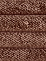 The Set 4 Pack Rust Popcorn Textured 100% Cotton Hand Towels - Image 6 of 6