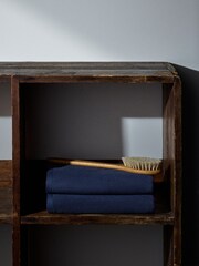 The Set Navy Blue Set of 2 Popcorn Texture Towels - Image 2 of 6