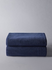 The Set Navy Blue Set of 2 Popcorn Texture Towels - Image 3 of 6