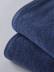 The Set Navy Blue Set of 2 Popcorn Texture Towels - Image 5 of 6