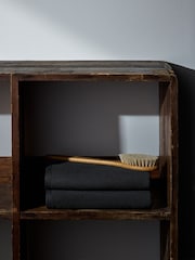 The Set Charcoal Grey Set of 2 Popcorn Texture Towels - Image 2 of 6