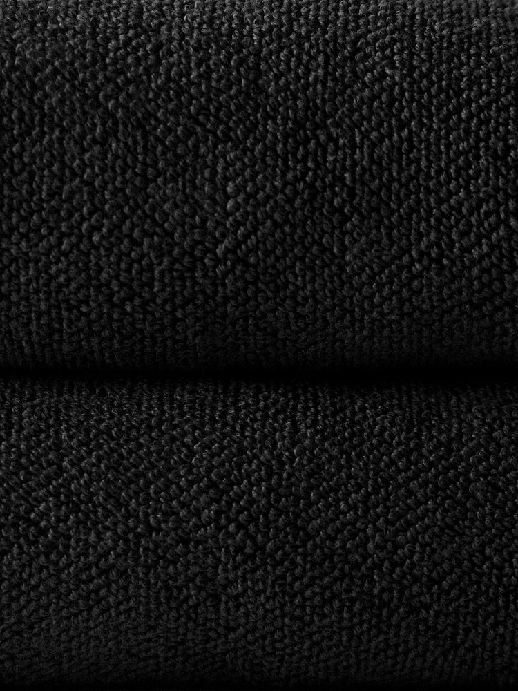 The Set Charcoal Grey Set of 2 Popcorn Texture Towels - Image 6 of 6