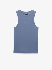 Superdry Blue Essential Logo Racer Vest - Image 1 of 2