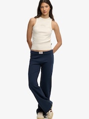 Creme - Superdry Essential Logo Racer Trägertop - Bild 2 von 7