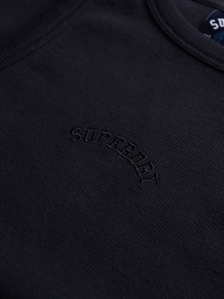Superdry Navy Essential Logo Racer Vest - Image 3 of 3