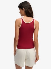Superdry Red Essential Logo Scoop Vest Top - Image 2 of 6