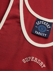 Superdry Red Essential Logo Scoop Vest Top - Image 6 of 6