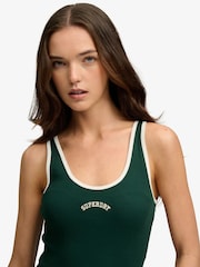 Superdry Green Essential Logo Scoop Vest Top - Image 4 of 7