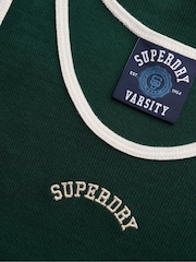 Superdry Green Essential Logo Scoop Vest Top - Image 7 of 7