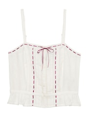 Superdry White Lace Cami Top - Image 6 of 7