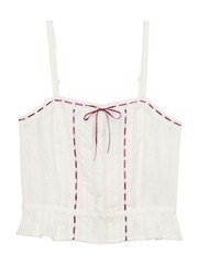 Superdry White Lace Cami Top - Image 9 of 10