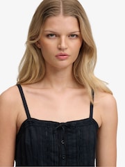 Superdry Navy Lace Cami Top - Image 5 of 5