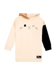 Character Cream Squishmallows Cam The Cat Longline Hoodie 3D Ears - Image 3 of 12