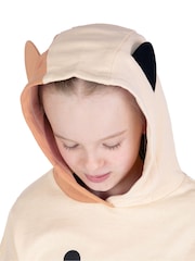 Character Cream Squishmallows Cam The Cat Longline Hoodie 3D Ears - Image 9 of 12