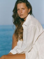 Anni Lu Blue Petit Swell Hoops - Image 3 of 3