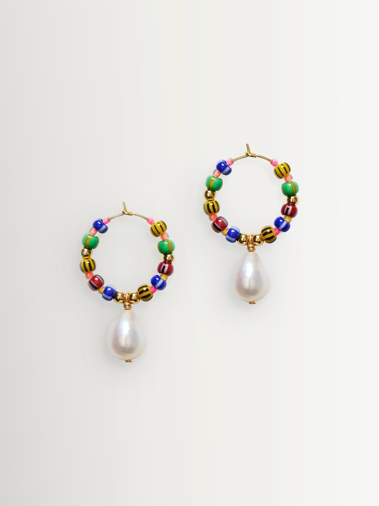 Anni Lu Pink Magic Moments Hoops - Image 1 of 1