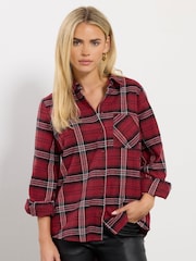 M&Co Red Petite Check Shirt - Image 1 of 5