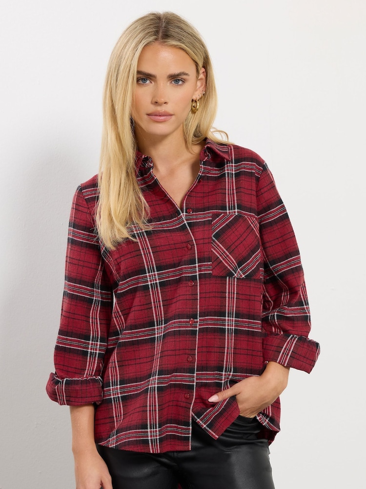 M&Co Red Petite Check Shirt - Image 1 of 5